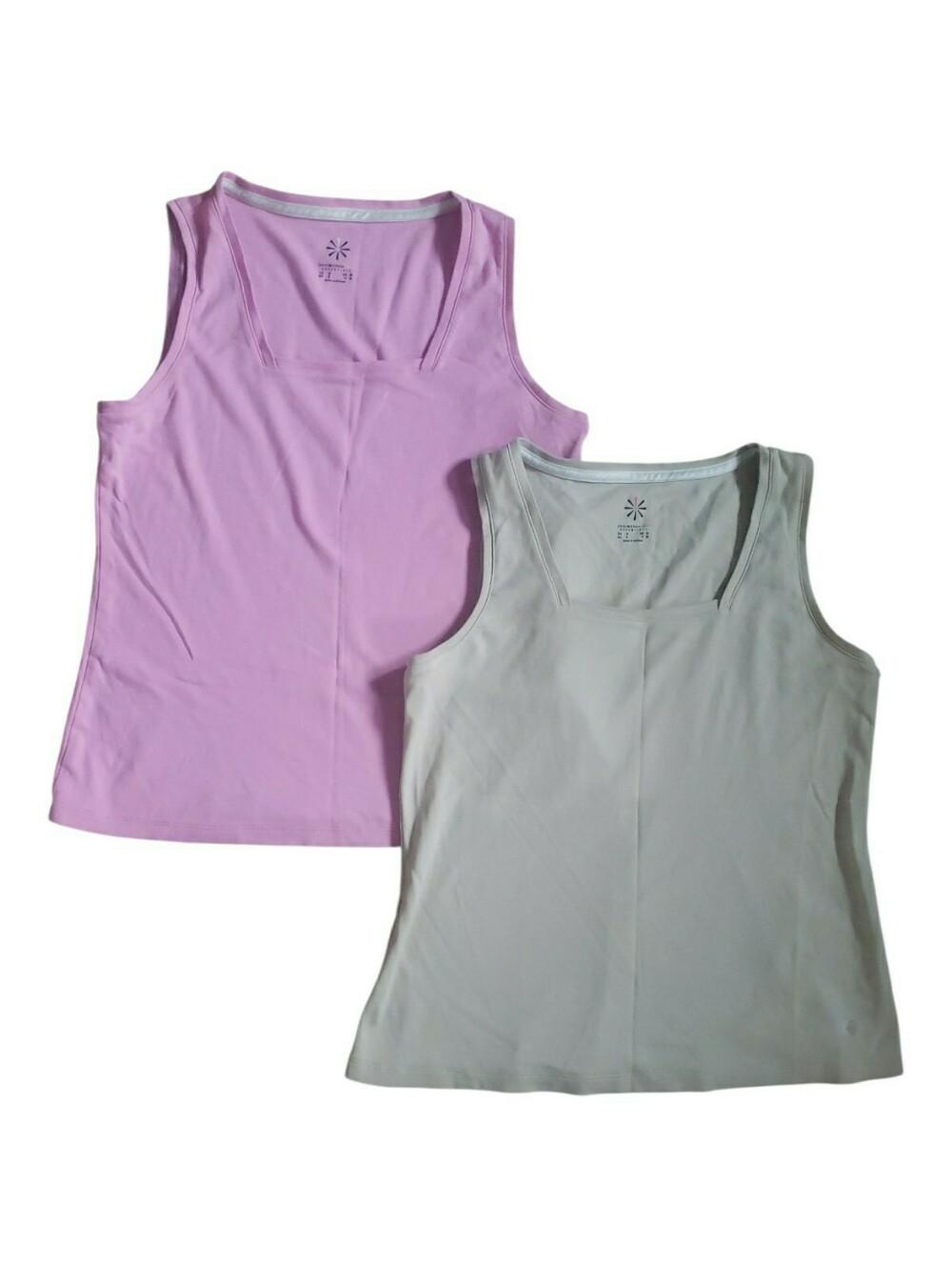 ISAAC MIZRAHI Live Pima Cotton Tanks *Set of 2 (S)
